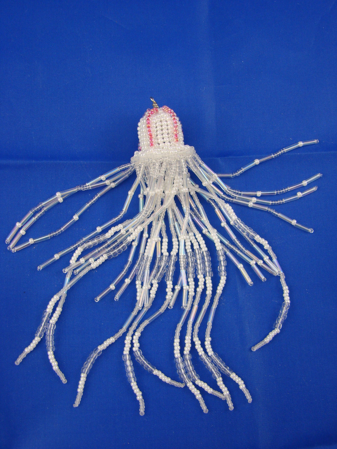 Items similar to Beaded Jellyfish Pendant on Etsy