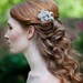 Rhinestone Flower Bridal Comb Sparkling and Gorgeous