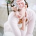 Blush Dupioni Silk Mini Hat with Sparkle As Seen On Style Me Pretty