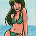 Katia Bikini ACEO Card