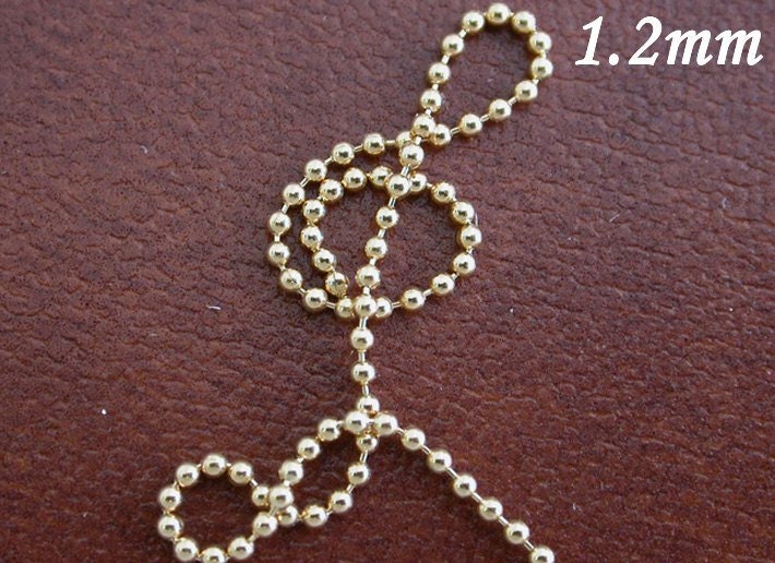 3 Feet Chain Ball 1mm Bulk By 3 Feet 14k Gold Filled (301391GF)