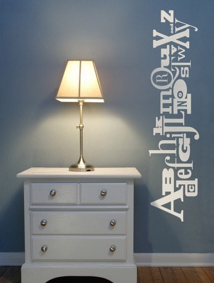 HUGE Vinyl Alphabet - vinyl wall art decals graphic stickers letters