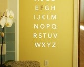 LARGE Block Alphabet - vinyl wall art decals graphic stickers letters