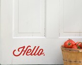 Fancy Shmancy Hello - vinyl wall art decal graphic sticker