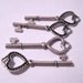 Pretty Heart Skeleton Key Charm Lot of 20 - Wholesale Lot