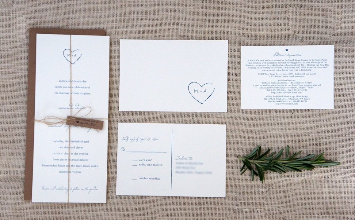 Rustic Wedding Invitations