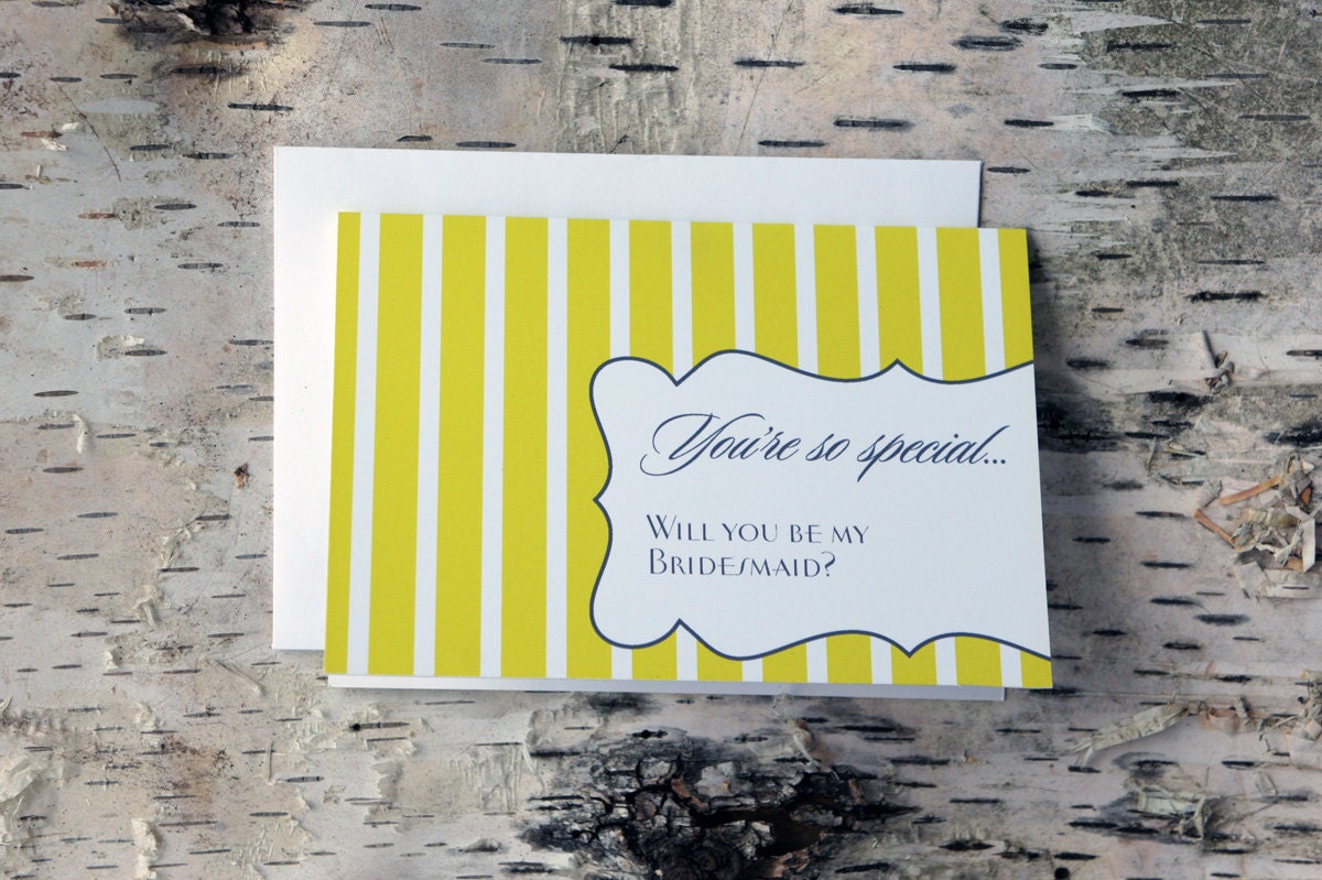 Will You Be My Bridesmaid Note Cards (set of 5)