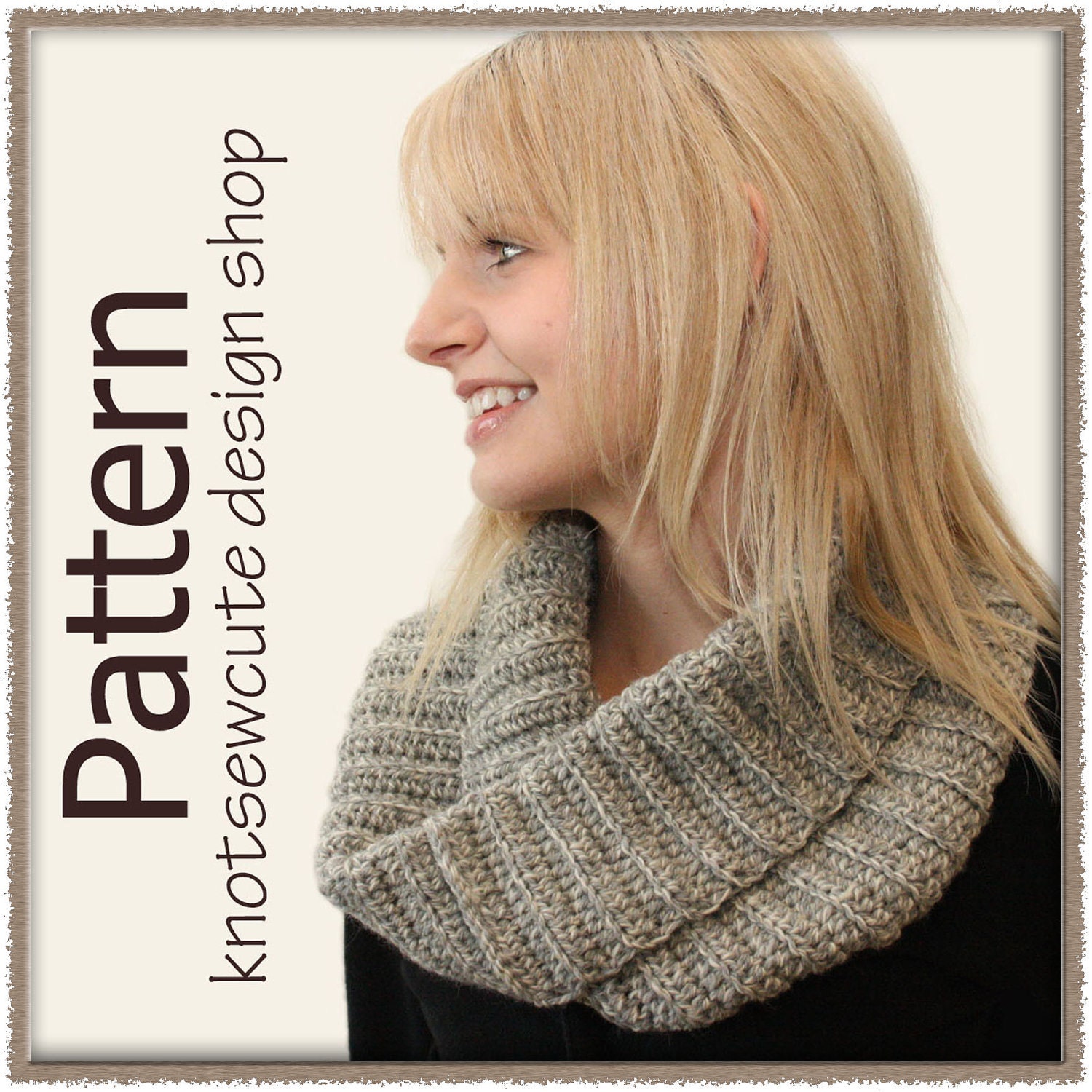 Boyfriend Cowl - Crochet Pattern (PDF) - INSTANT DOWNLOAD