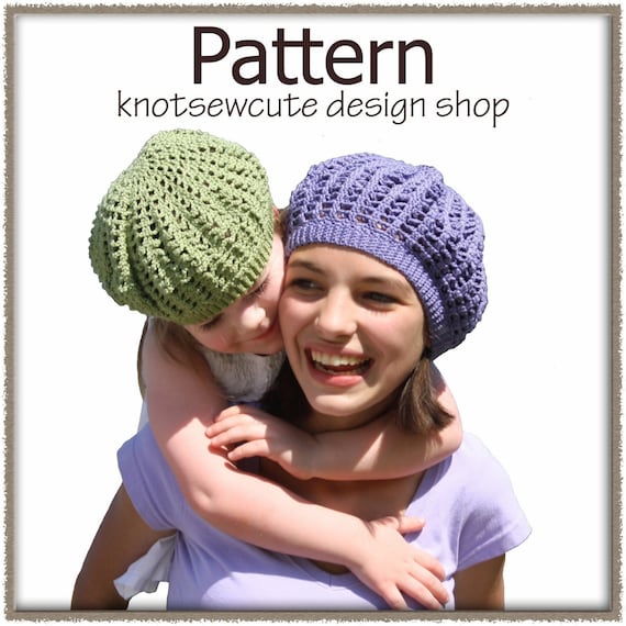 Girl's Cotton Tam - Crochet Pattern