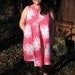 60s plus size hawaiian dress / 1960 xxl pink hawaiian dress