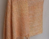 Hand dyed hand woven cotton and rayon shawl