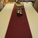 Table Runner - Decor - Burgundy Geometric Pattern - 77"x14-1/2" - Item TR142324