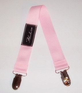 Pink Baby Bib Stroller Nursing Clip