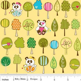 Riley Blake Sunny Happy Skies Yellow Flannel Fabric, 1 yard