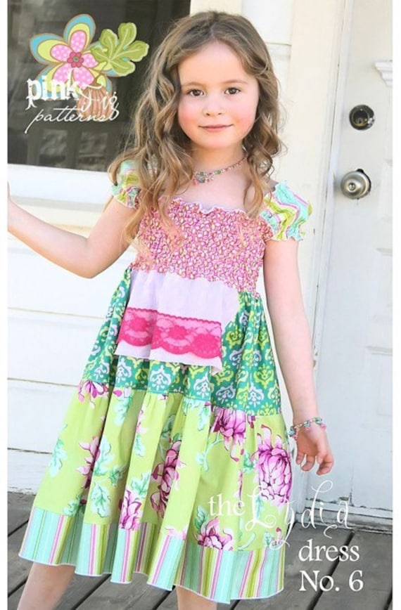 Pink Fig The Lydia Dress Sewing Pattern, FREE SHIPPING