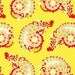 Heather Bailey Pop Garden Paisley Yellow Fabric, 1 yard