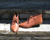 low ankle leather boots.