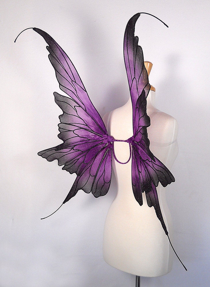 Fairy wings - Amazing for fairy costume, wedding, fairy photography - Purple fairy wings- Handmade - Danielle design