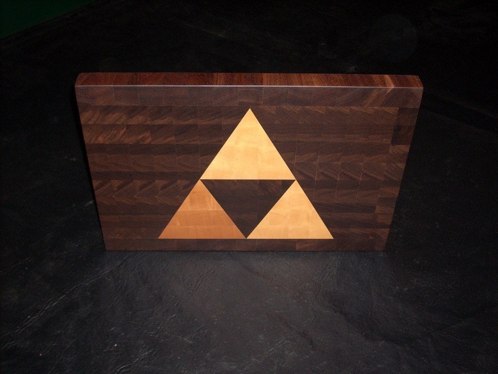 Triforce End-Grain Cutting Board