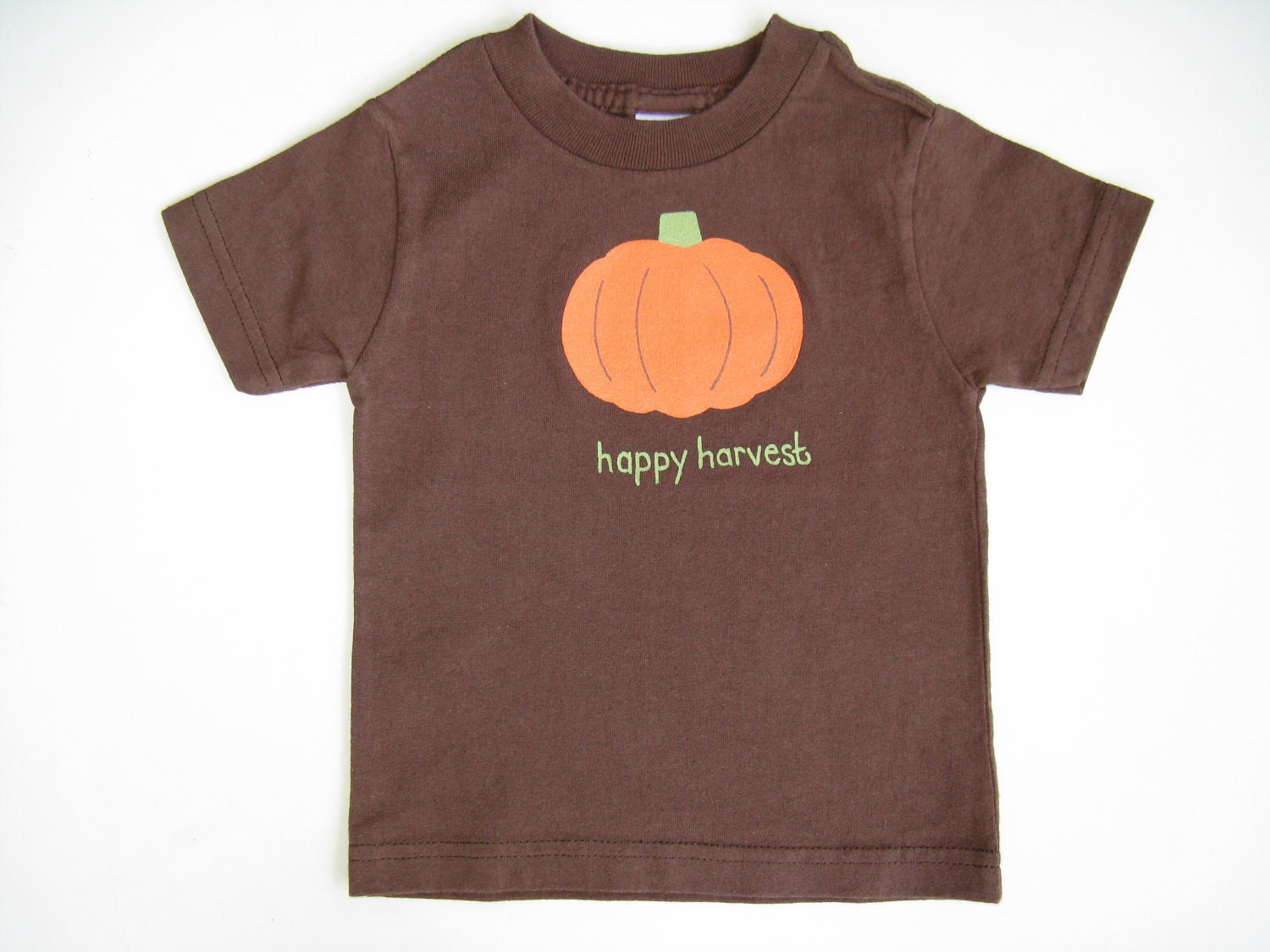 Pumpkin T-Shirt, Girls or Boys, Baby and Toddler, Hand Painted, Cotton Tee or Top