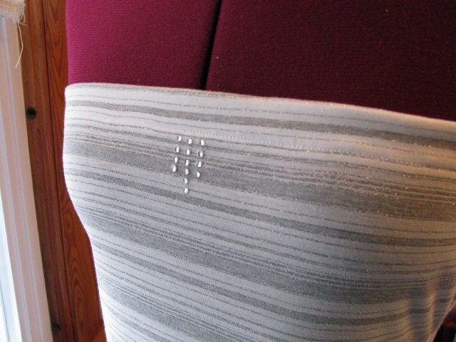 Extra Long Gray/White/Silver Tube Top