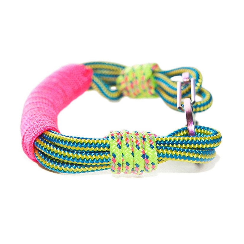 Neon Camping Cord Bracelet- Medium