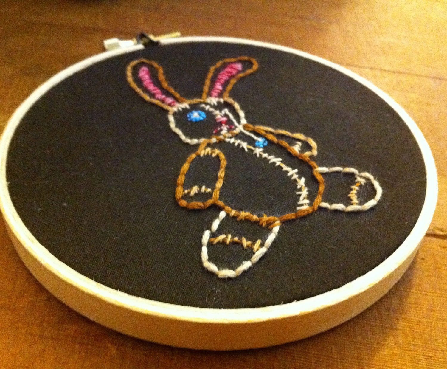 Stitch Bunny original hand embroidery