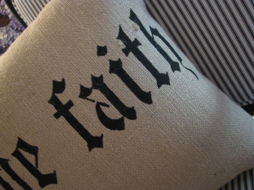 Have Faith pillow