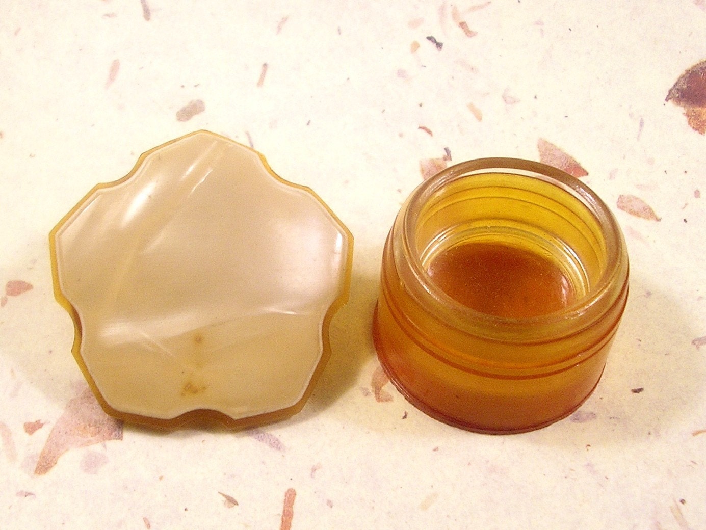 Vintage Celluloid Ointment Jar