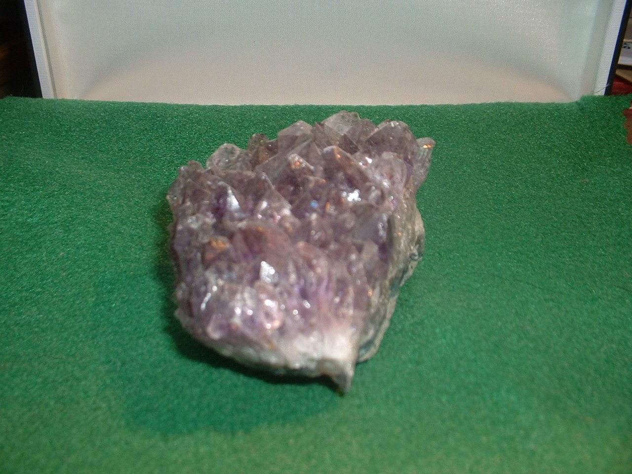 Welsh Witch Crystal Healing Environmental Cleansing  Large Hanging Amethyst Druze