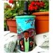 A Sip of Wine from Italy - The Vineyard - Original Hand Painted Wine Chiller/Decanter