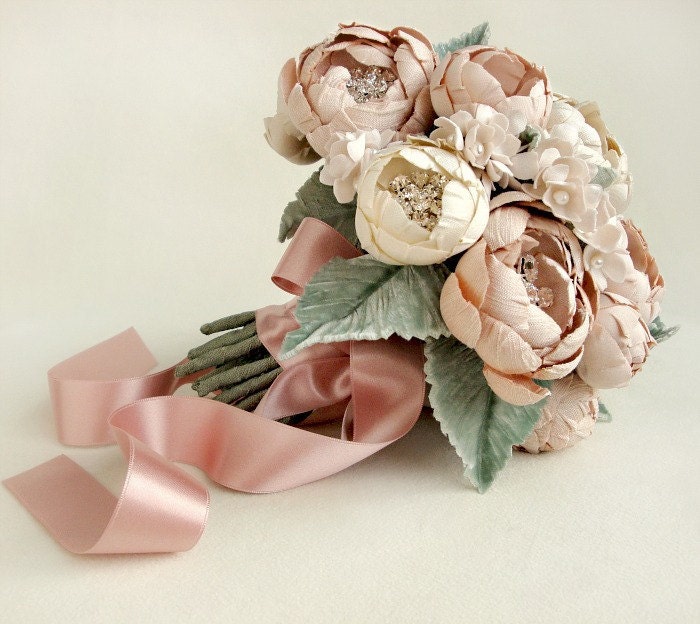 Grand Petite Silk Fabric Bouquet