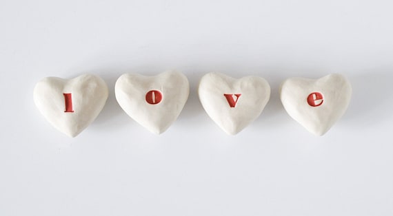 L-O-V-E hearts