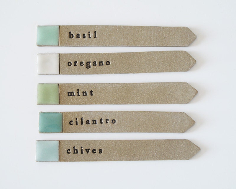 herb garden labels.