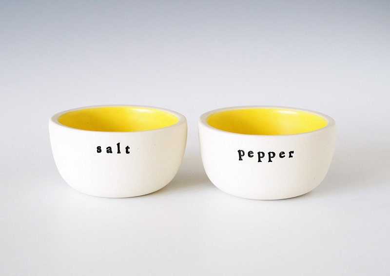 salt and pepper bowls.