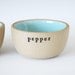 salt and pepper bowls.
