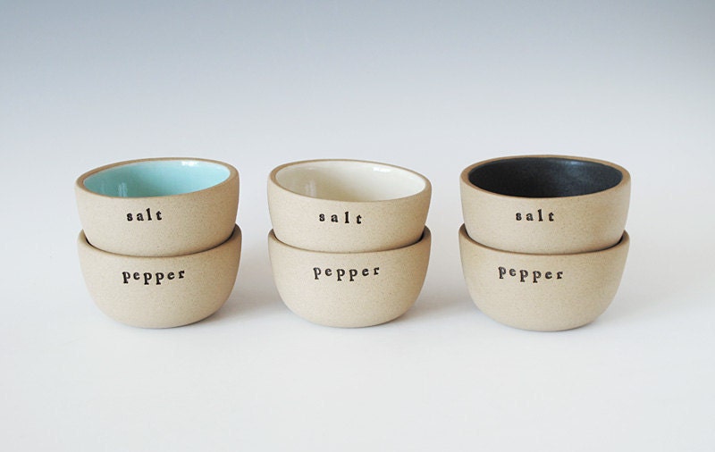 salt and pepper bowls.
