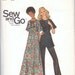 1970s vintage UNCUT pattern Butterick 6305 size 14 bust 36 waist 27 hip 38 Misses dress tunic and pants