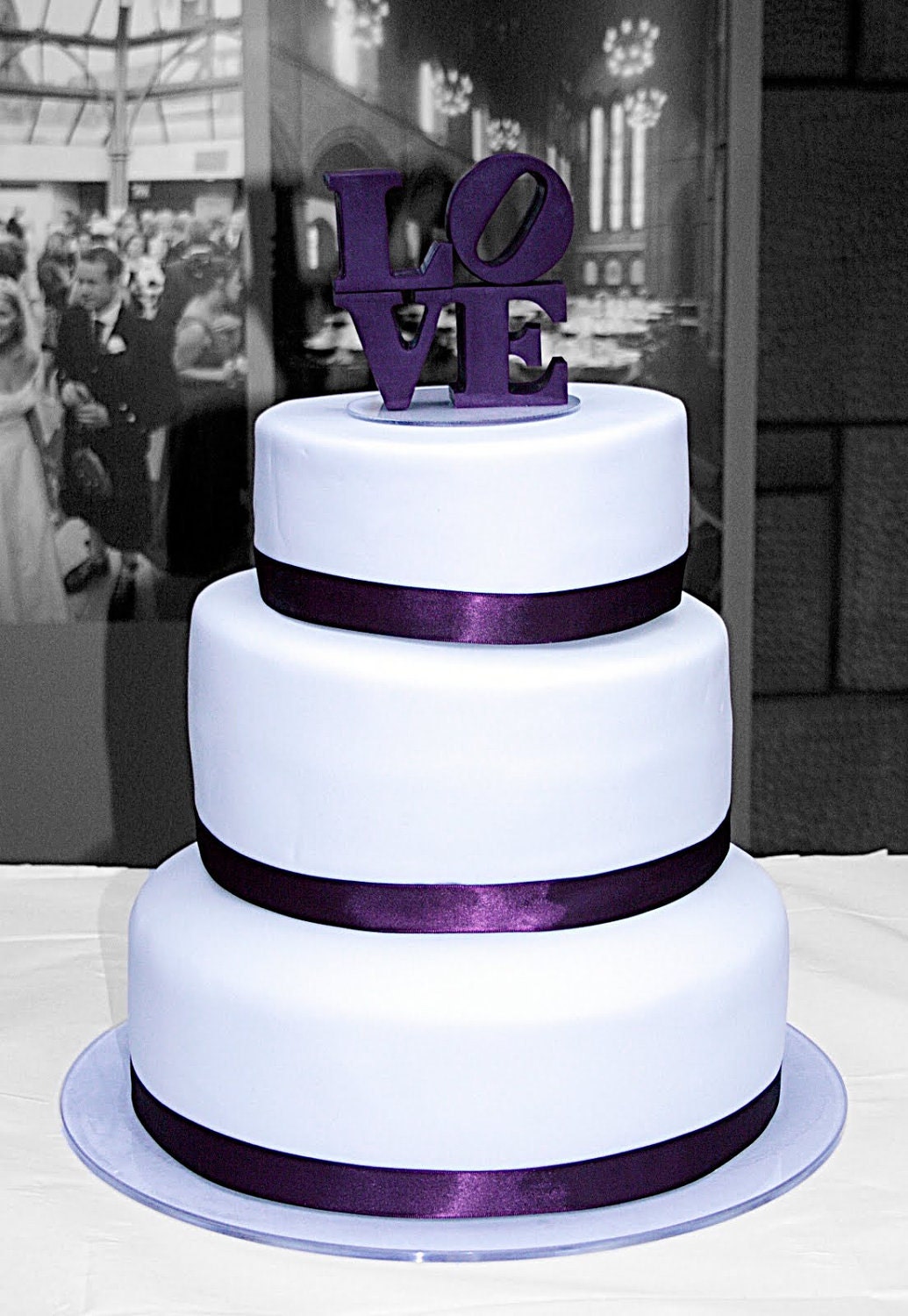 wedding cake topper perfect for philadelphia weddings - custom color