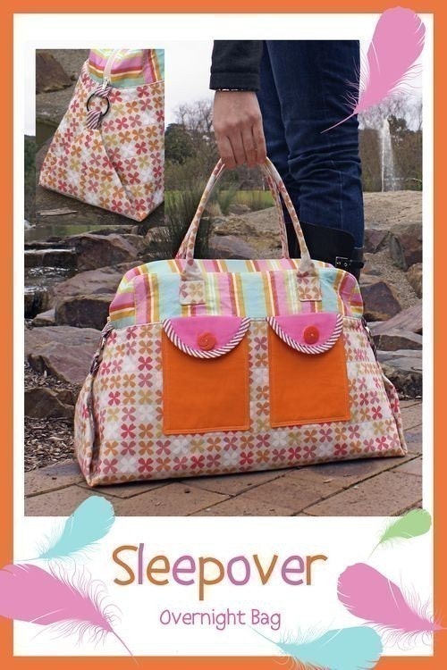 Sleepover Overnight Bag Pattern by Melly and Me by fabriccloset