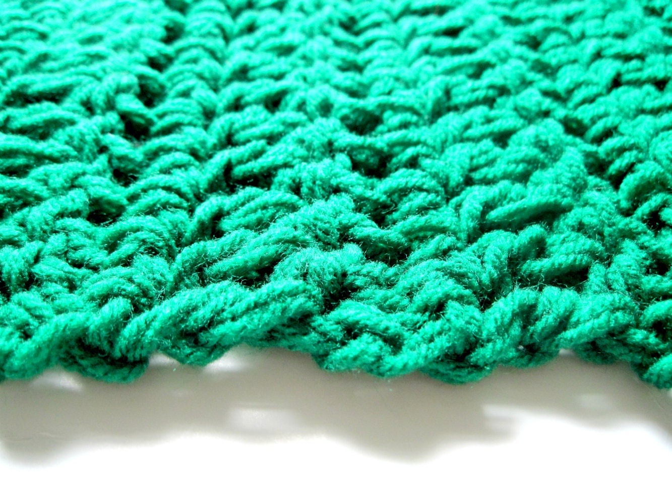 Baby Blanket Emerald Green, Saint Patrick's Day Photo Prop, photography prop- Ready to ship