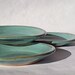 Pottery Luncheon Plates set of 4 handmade stoneware
