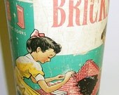 Vintage Sta-Lox Building Bricks Toy Vintage building blocks toy for children