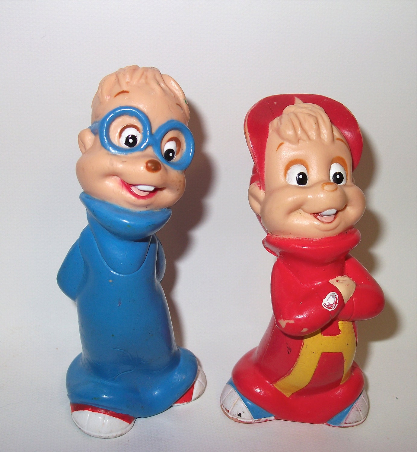 Vintage Alvin and the Chipmunks Figures: Alvin and Simon Dolls