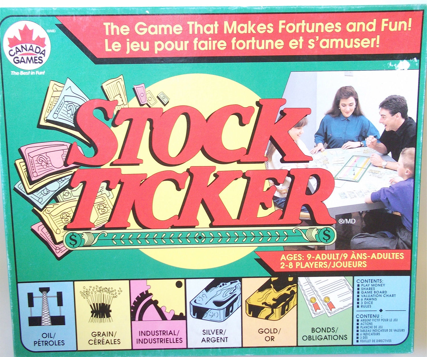 Vintage Stock Ticker Board Game Vintage Family Board Game