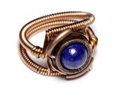 Steampunk Jewelry - Ring - Lapis Lazuli