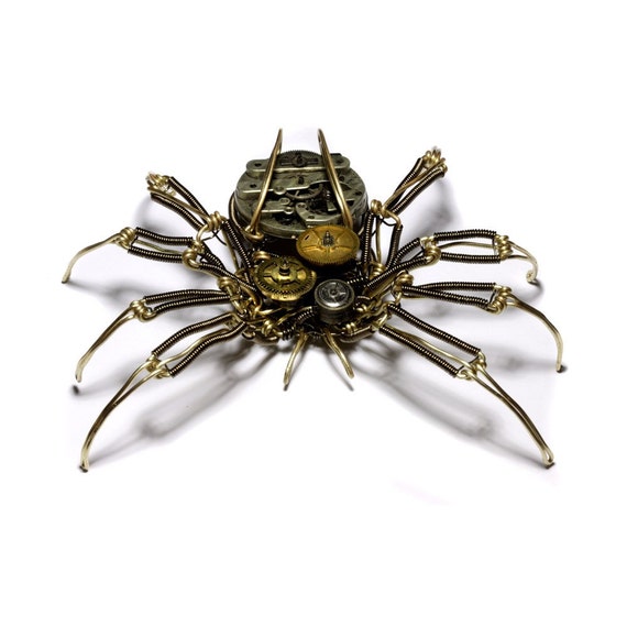 Steampunk Spider Sculpture - Featured in the book the Art of Steampunk