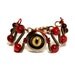 Steampunk Jewelry - Red Beholder Eye Bracelet