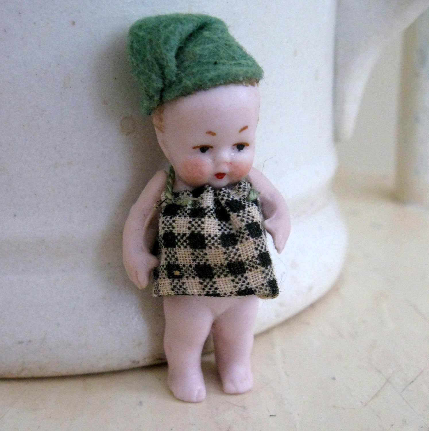Antique Doll German Germany Tiny Bisque Boy