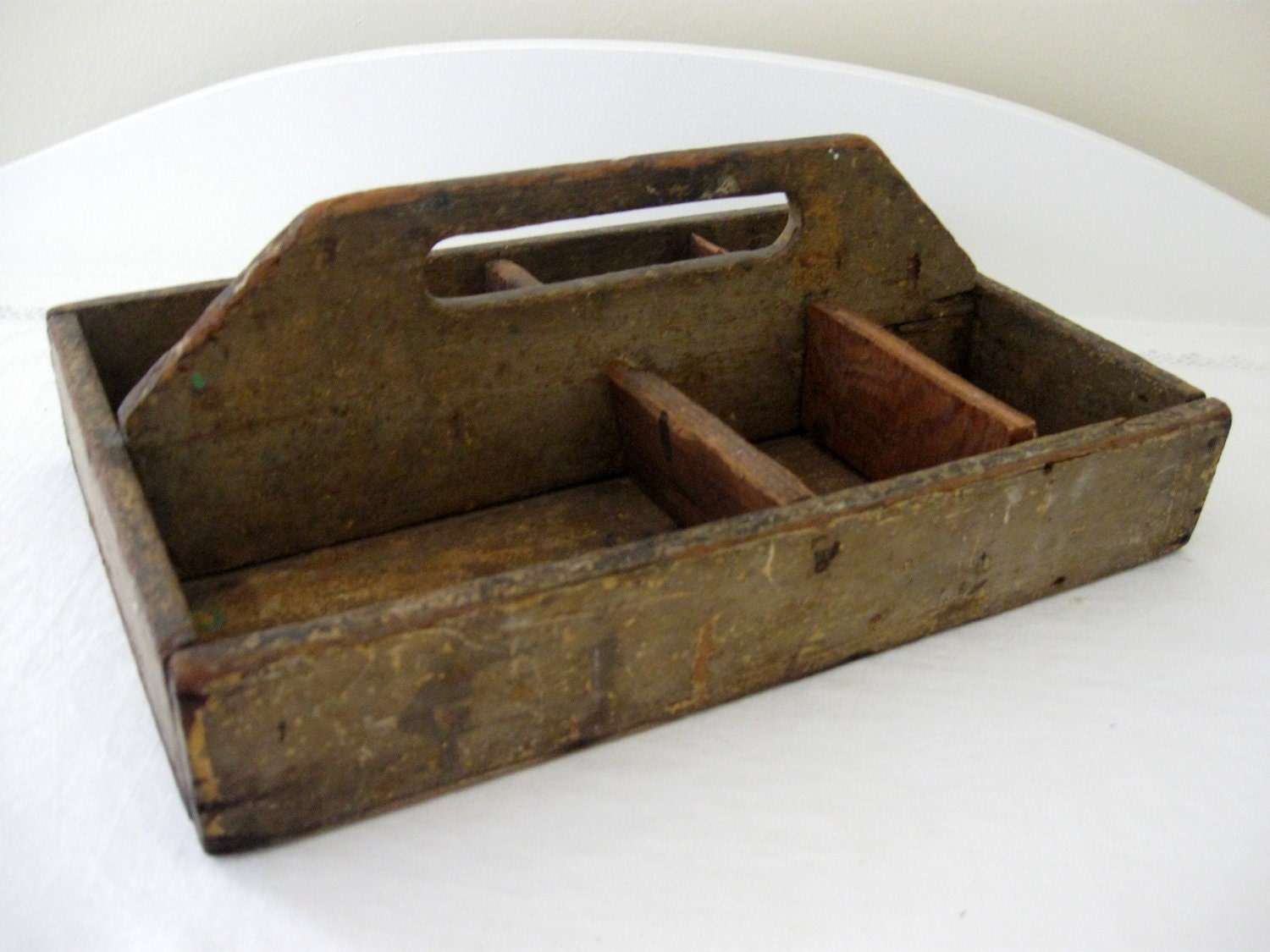 Tool Caddy - Antique, Weathered - For Gardening, Organization and Display